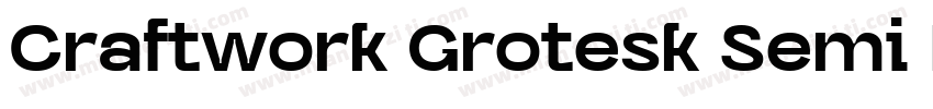 Craftwork Grotesk Semi Bold字体转换